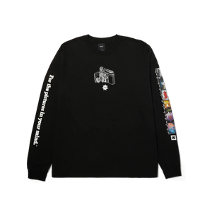 HUF X KODAK Inner Vision Long Sleeve T-Shirt Black Men's Long Sleeve T-Shirts Huf 