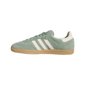 ADIDAS Women's Samba Shoes Silver Green/Wonder White/Gold Metallic Women's Skate Shoes Adidas 