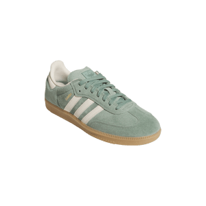 ADIDAS Women's Samba Shoes Silver Green/Wonder White/Gold Metallic Women's Skate Shoes Adidas 