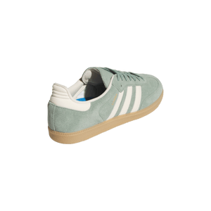 ADIDAS Women's Samba Shoes Silver Green/Wonder White/Gold Metallic Women's Skate Shoes Adidas 