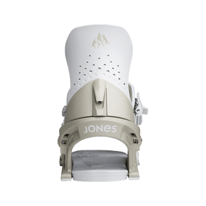 JONES Women's Aurora Snowboard Bindings White Mineral 2025 Women's Snowboard Bindings Jones Snowboards 