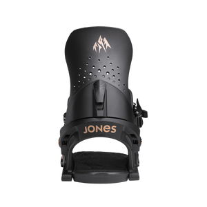 JONES Women's Aurora Snowboard Bindings Eclipse Black 2025 Women's Snowboard Bindings Jones Snowboards 