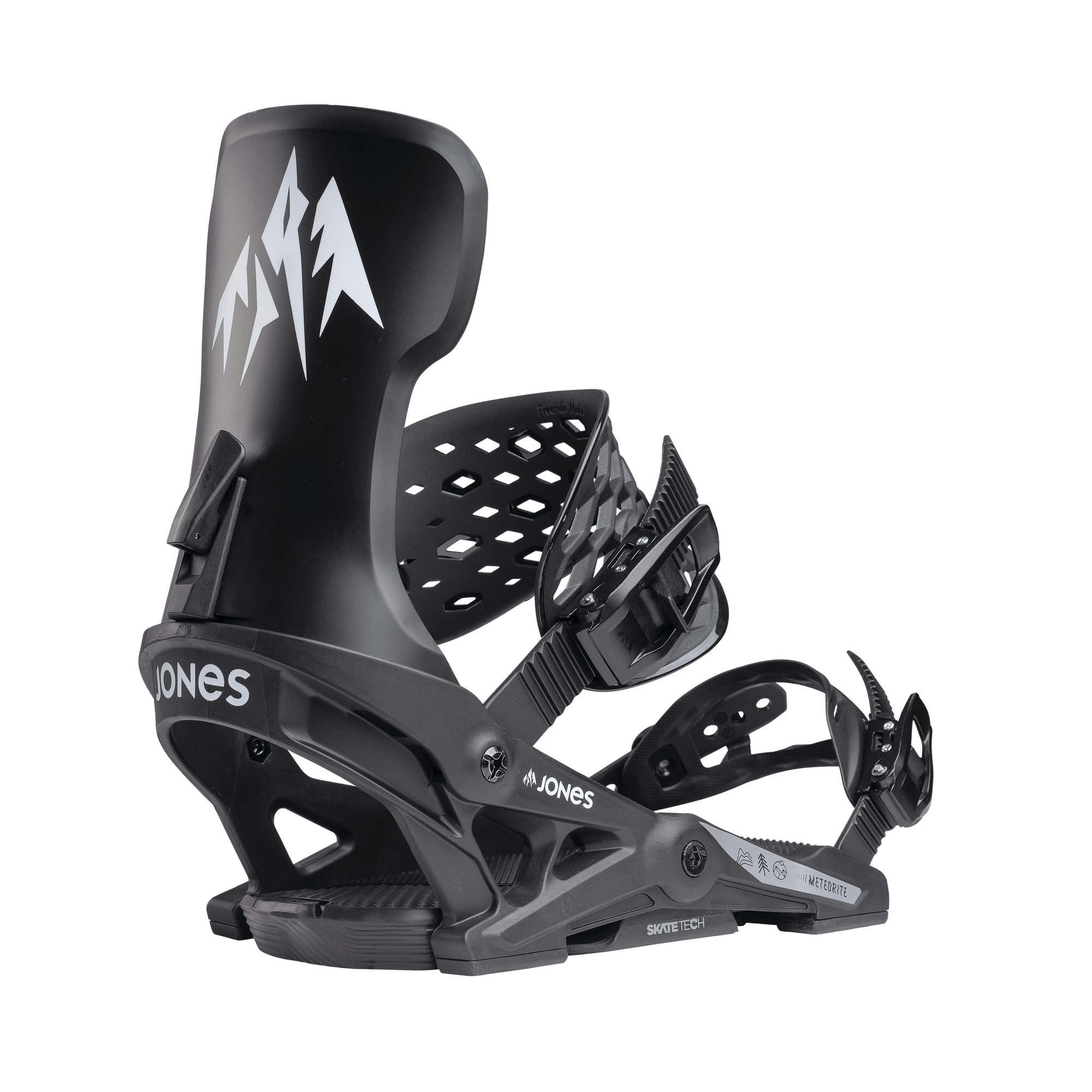 JONES Meteorite Snowboard Bindings Eclipse Black 2025 Men's Snowboard Bindings Jones Snowboards 