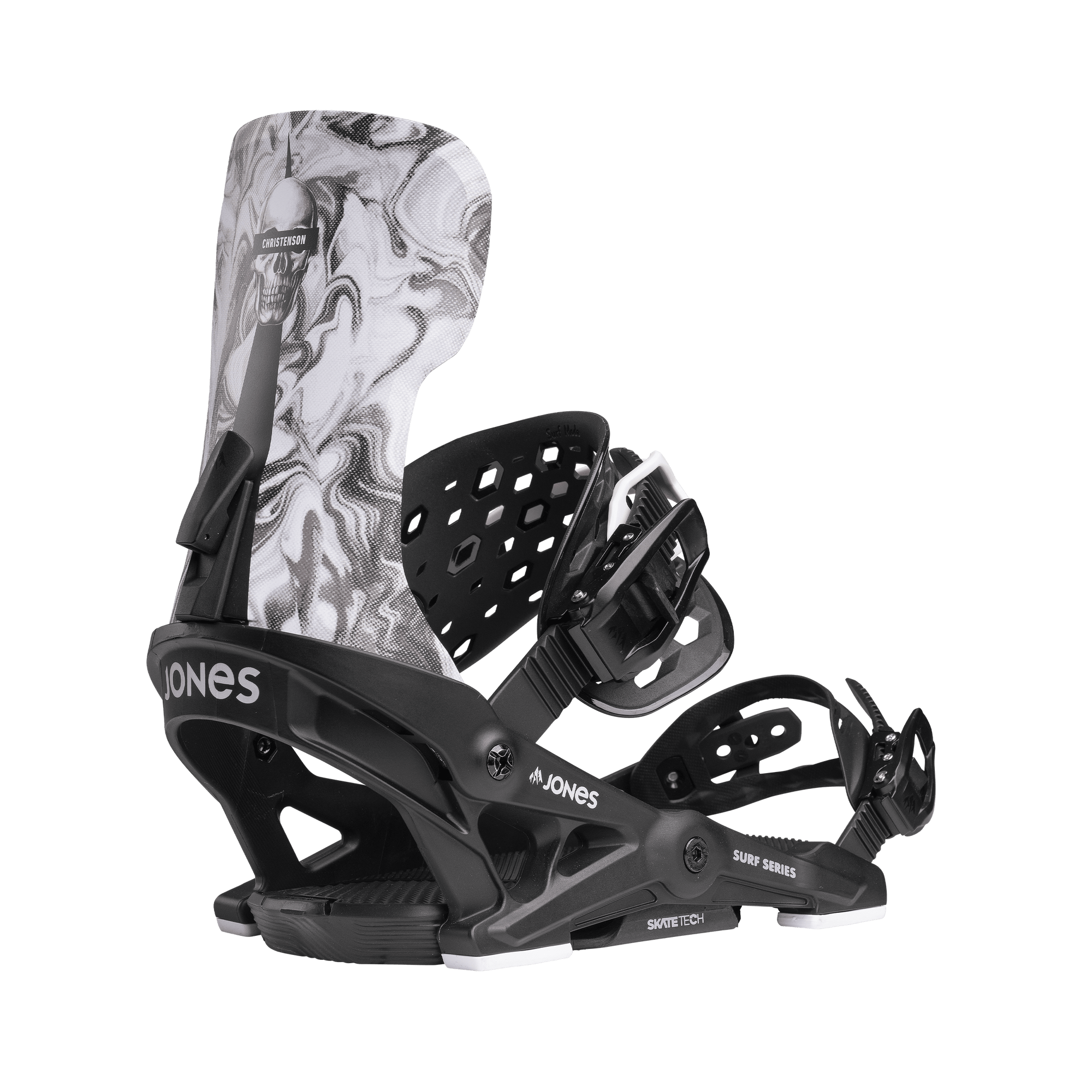 JONES Meteorite Surf Series Snowboard Bindings Black 2025 Men's Snowboard Bindings Jones Snowboards 