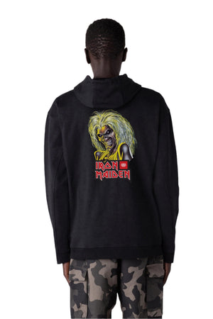 686 Everywhere Performance Double Knit Pullover Hoodie Iron Maiden Eddies Black Men's Pullover Hoodies 686 