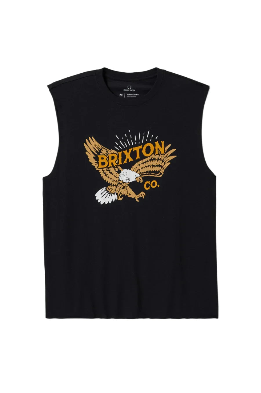 BRIXTON Keller Muscle Tank Black Men's Tank Tops Brixton 
