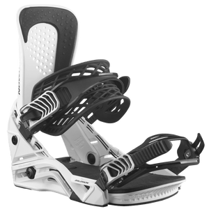 SALOMON Hologram Snowboard Bindings White 2025 Men's Snowboard Bindings Salomon 