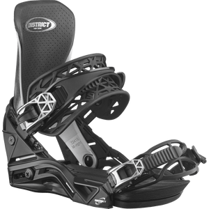 SALOMON District Pro Team Snowboard Bindings Chrome 2025 Men's Snowboard Bindings Salomon 