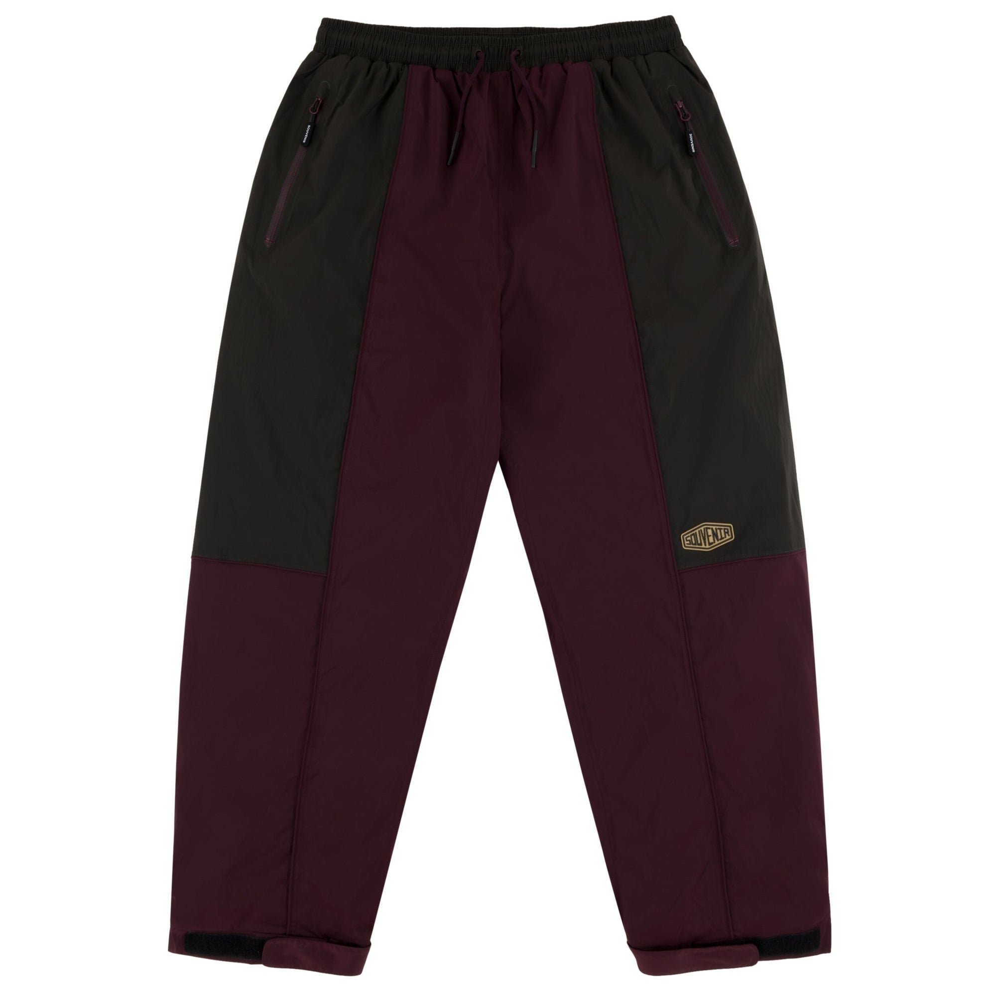 SOUVENIR Insulated Track Snowboard Pants Oxblood 2025 Men's Snow Pants Souvenir 