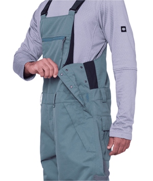 686 Hot Lap Insulated Bib Snowboard Pants Cypress Green 2025 Men's Snow Bib Pants 686 