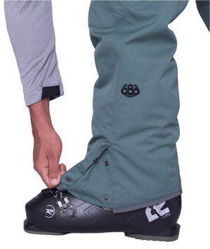 686 Hot Lap Insulated Bib Snowboard Pants Cypress Green 2025 Men's Snow Bib Pants 686 