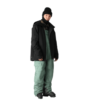 686 Hot Lap Insulated Bib Snowboard Pants Cypress Green 2025 Men's Snow Bib Pants 686 