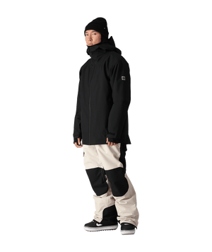 686 Hot Lap Insulated Bib Snowboard Pants Limestone Colourblock 2025 Men's Snow Bib Pants 686 