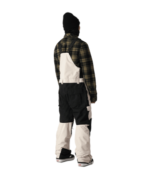 686 Hot Lap Insulated Bib Snowboard Pants Limestone Colourblock 2025 Men's Snow Bib Pants 686 