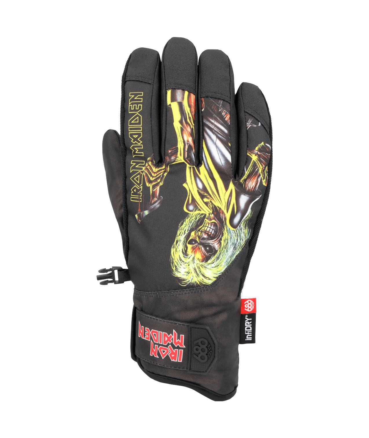 686 Primer Glove Iron Maiden Eddies Black Men's Snow Mitts 686 