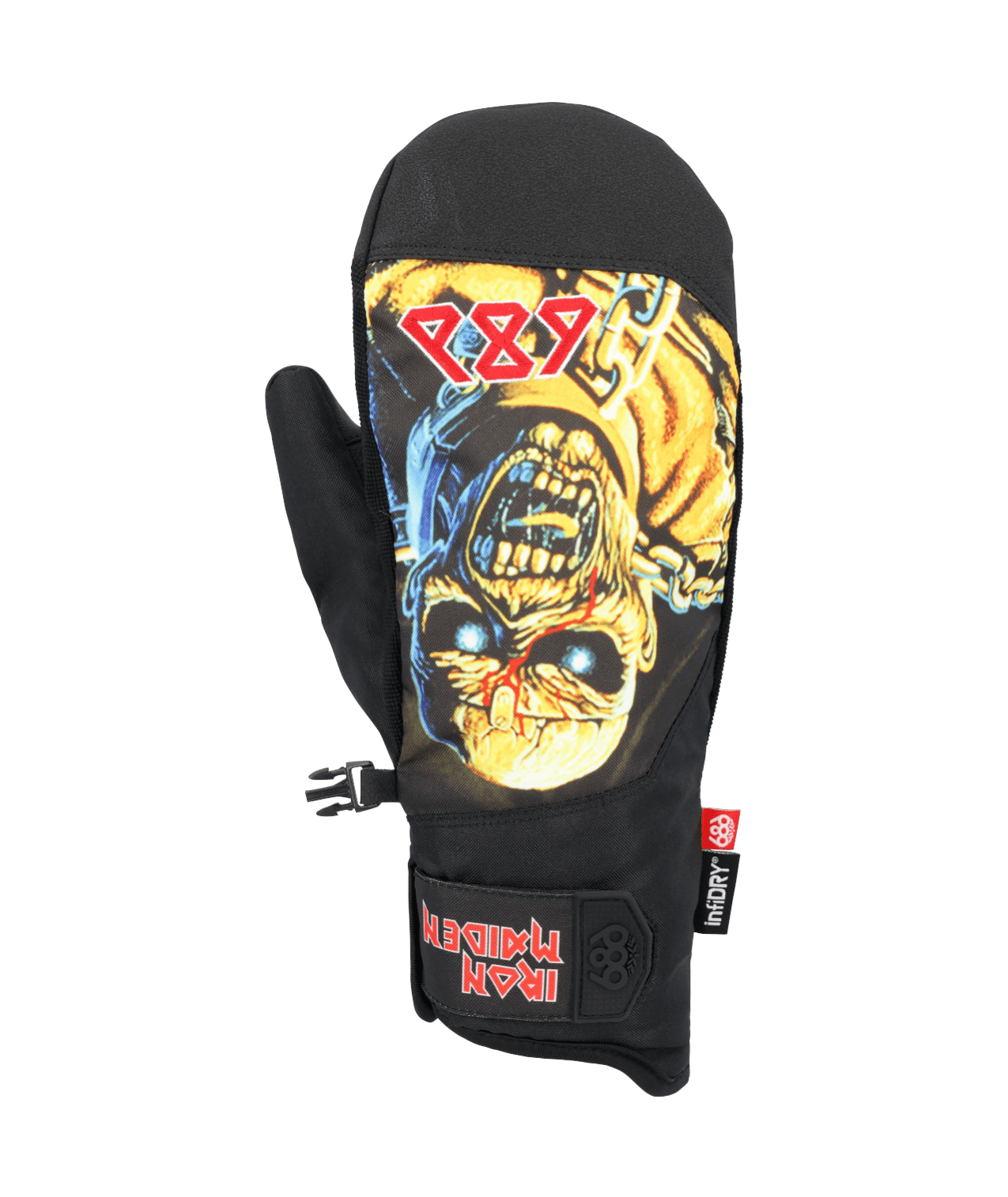 686 Primer Mitt Iron Maiden Trooper Black Men's Snow Mitts 686 