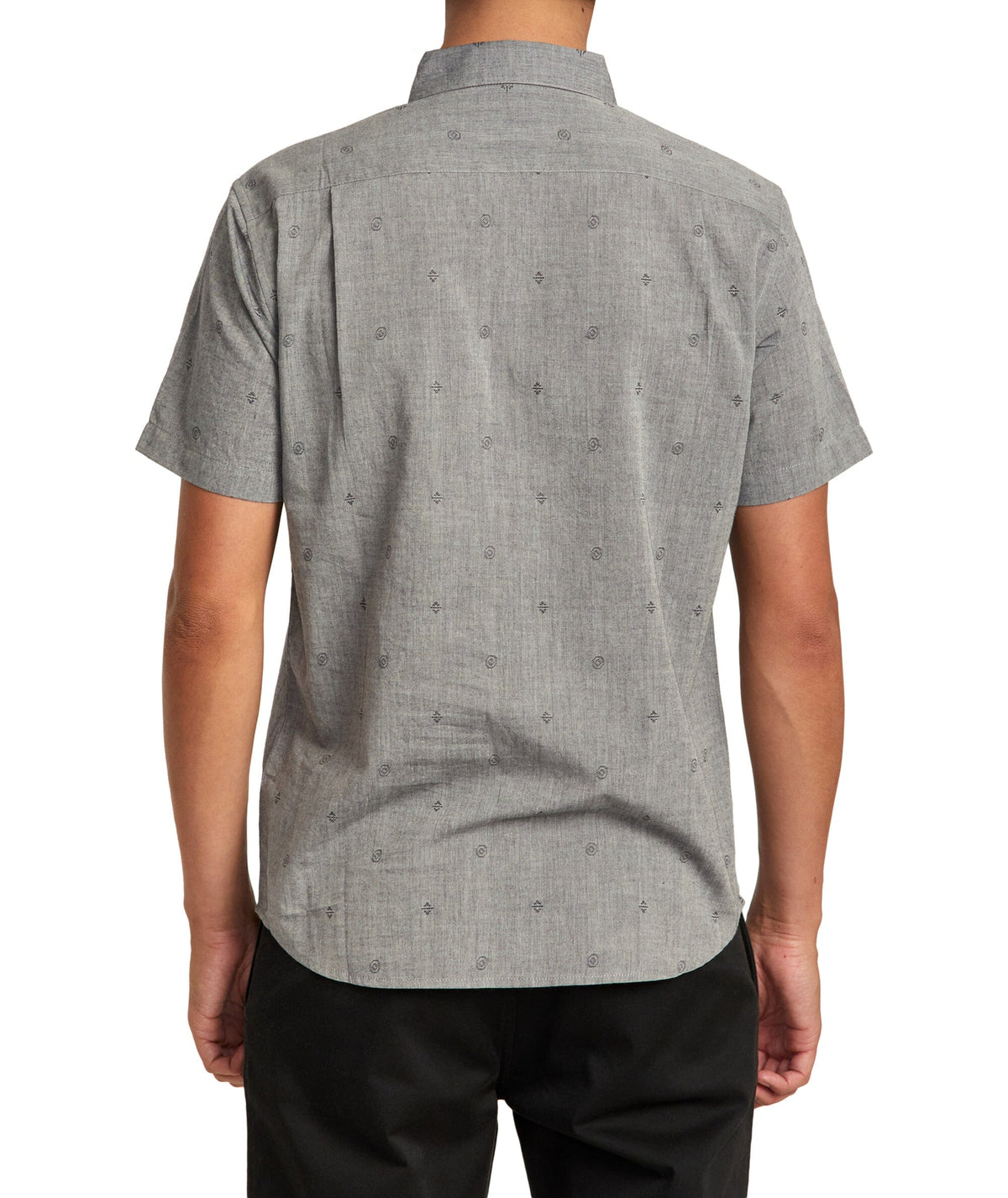 RVCA That'll Do Dobby Short Sleeve Button Up Grey - Freeride Boardshop