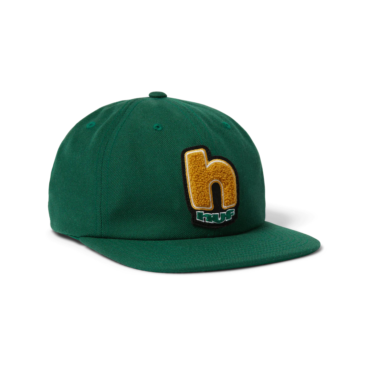 HUF Moab H 6 Panel Strapback Hat Forest Green