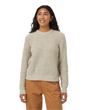 TENTREE Women's Highline Nep Crew Sweater Pale Oak Heather Nep Women's Sweaters Tentree 