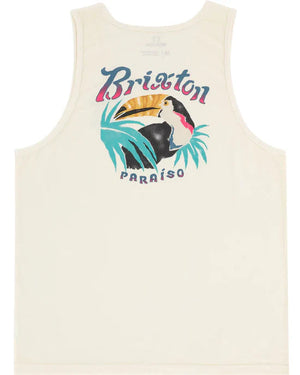 BRIXTON Paraiso Tank Top Off White Men's Tank Tops Brixton 