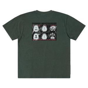 FORMER Brain Scan Oversized T-Shirt Washed Green Men's Short Sleeve T-Shirts Former 