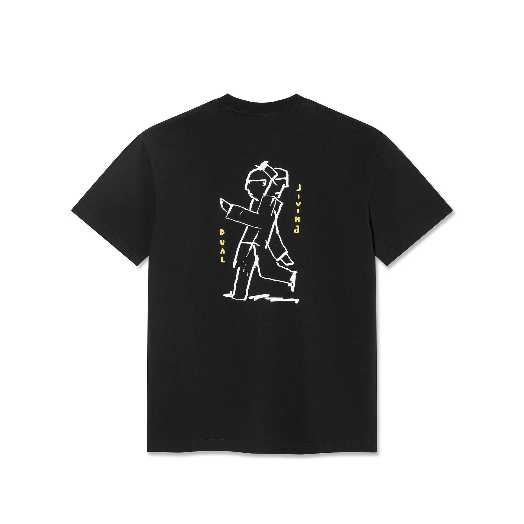 POLAR Dual Living T-Shirt Black Men's Short Sleeve T-Shirts Polar 