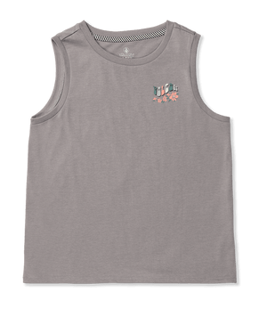 VOLCOM Girl's Flexin' Muscle Tank Top Daze Grey Girl's T-Shirts Volcom 