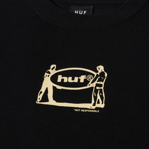 HUF Relocation Crewneck Sweater Black Men's Crewnecks Huf 