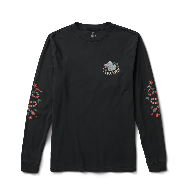 ROARK Wolfpack Long Sleeve T-Shirt Black Men's Long Sleeve T-Shirts Roark Revival 