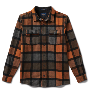 ROARK Nordsman Flannel Pecan Men's Long Sleeve Button Up Shirts Roark Revival 