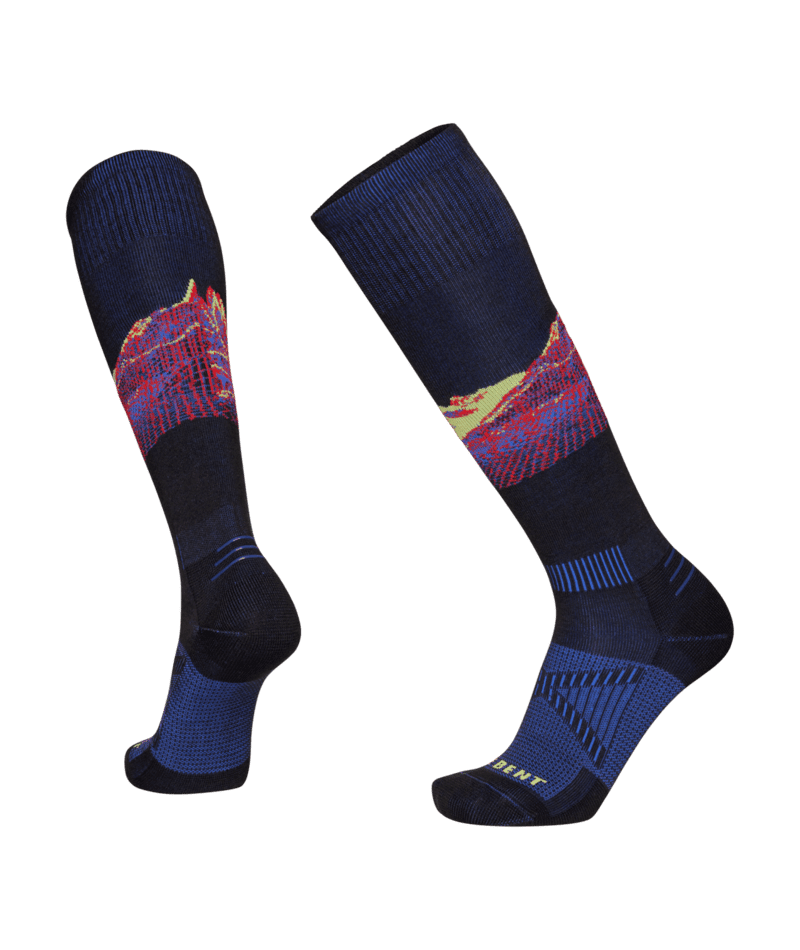 LE BENT Cody Townsend Pro Series Zero Cushion Snow Socks Black Men's Snowboard Socks Le Bent 