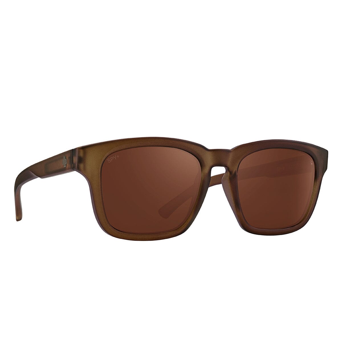 SPY Saxony Matte Translucent Brown - Happy Boost Bronze Polarized Sunglasses Sunglasses Spy 