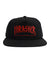 THRASHER Toy Machine Scratch Snapback Hat Black Men's Hats Thrasher 