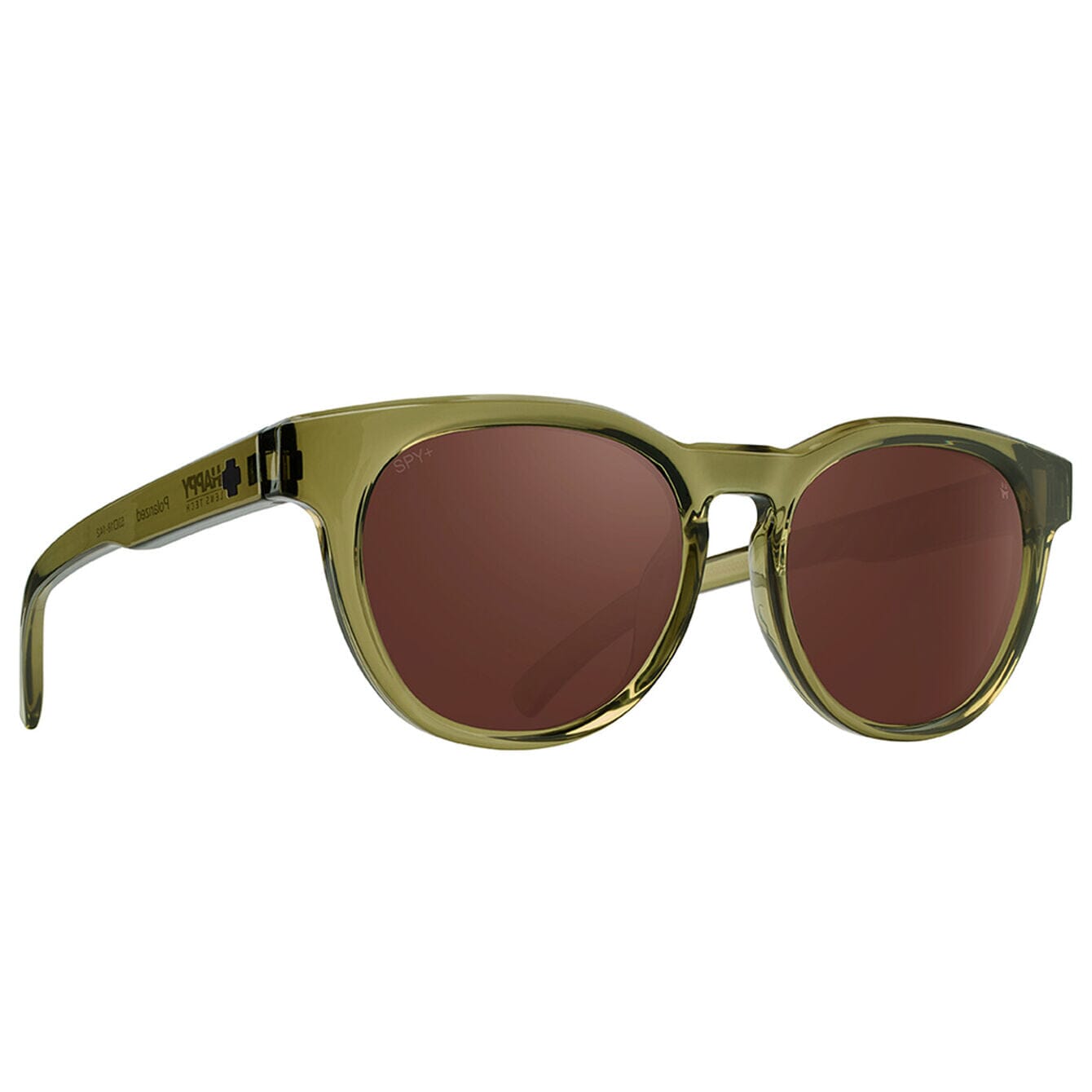 SPY Cedros Zach Miller Translucent Dark Green - Happy Dark Bronze Polarized Sunglasses Sunglasses Spy 