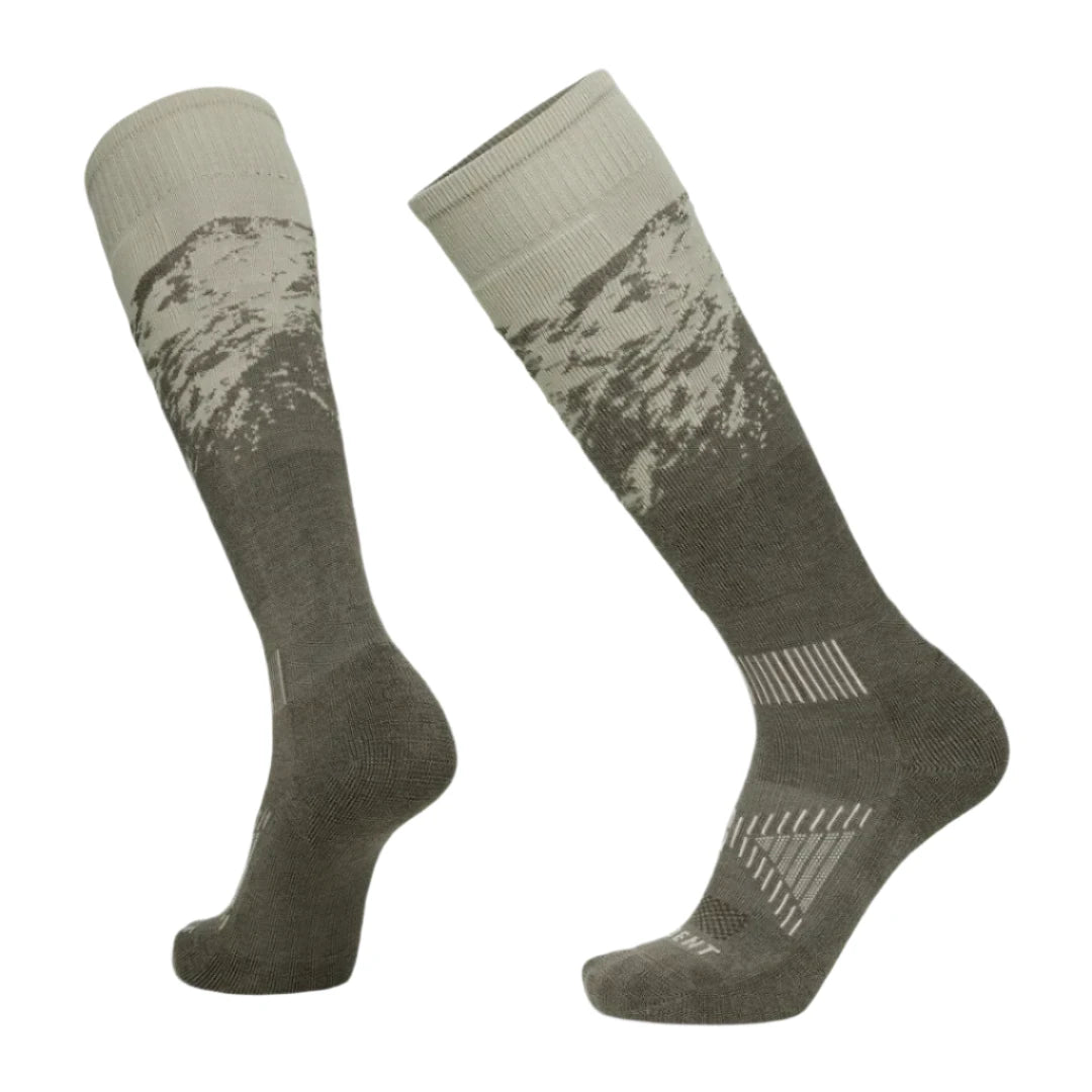 LE BENT Sammy Carlson Pro Series Light Cushion Snow Socks Alpine Ash Men's Snowboard Socks Le Bent 