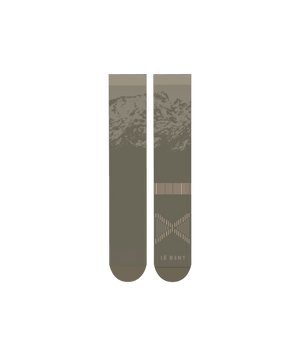 LE BENT Sammy Carlson Pro Series Light Cushion Snow Socks Alpine Ash Men's Snowboard Socks Le Bent 