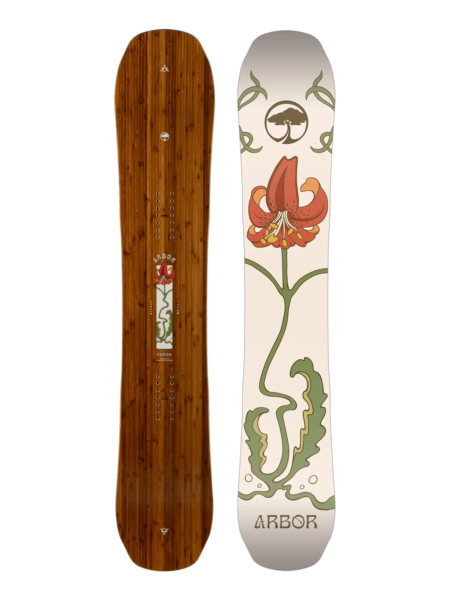 ARBOR Women's Swoon Camber Snowboard 2025 Women's Snowboards Arbor 