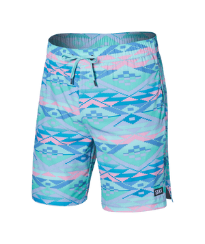 SAXX Oh Buoy 2N1 Volley Swim Shorts Geo Gradient/Multi Men's Boardshorts Saxx 