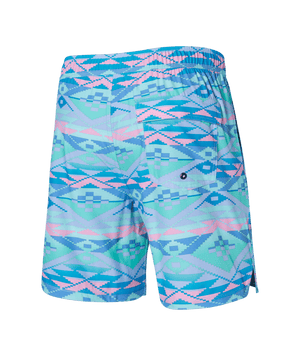 SAXX Oh Buoy 2N1 Volley Swim Shorts Geo Gradient/Multi Men's Boardshorts Saxx 