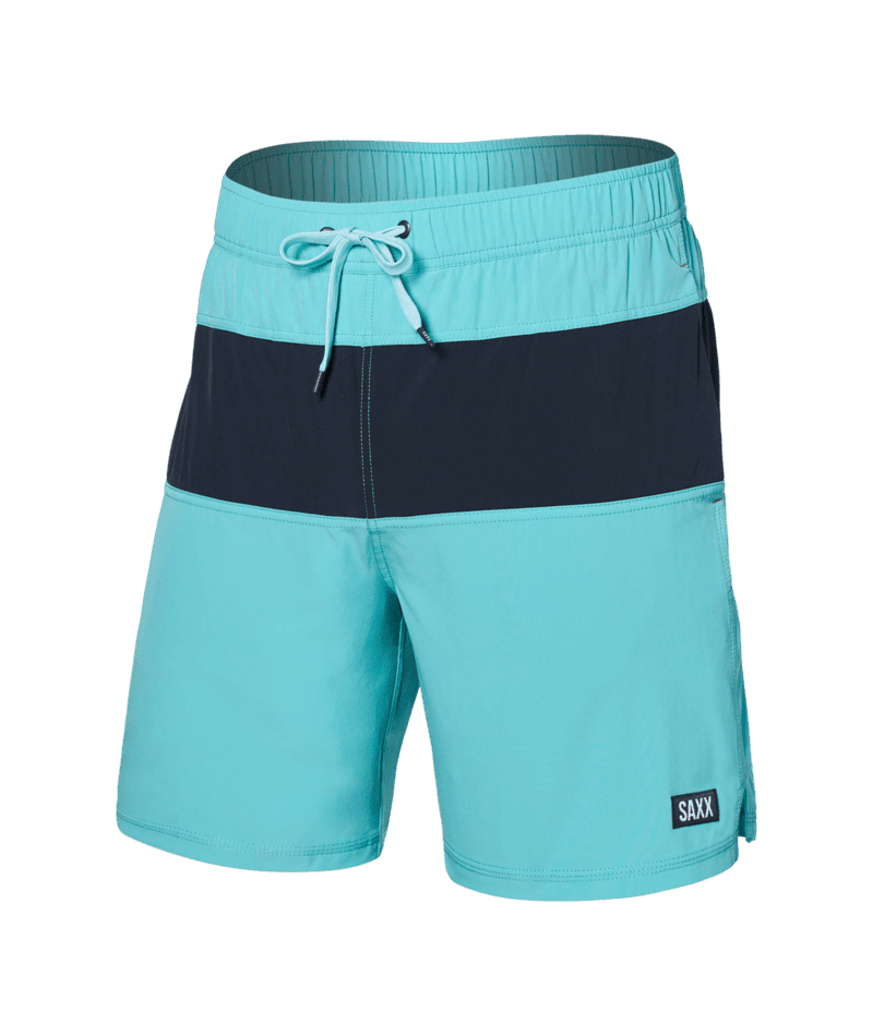 SAXX Oh Buoy 2N1 Volley Swim Shorts Turquoise/India Ink Men's Boardshorts Saxx 