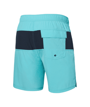 SAXX Oh Buoy 2N1 Volley Swim Shorts Turquoise/India Ink Men's Boardshorts Saxx 