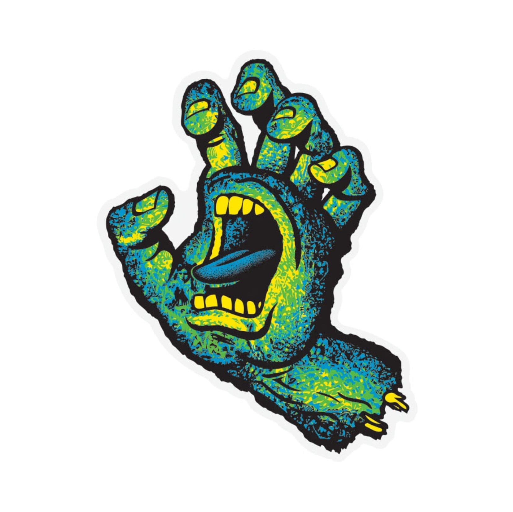 SANTA CRUZ Street Creep Hand 4.6in Sticker Stickers Santa Cruz 