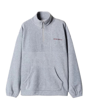 BEYOND MEDALS Halfzip Fleece Grey Melange Men's Crewnecks Beyond Medals 