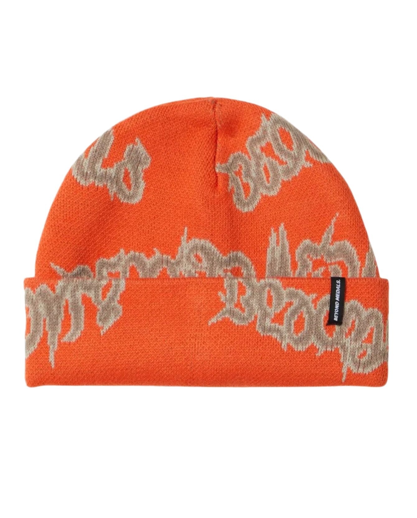 BEYOND MEDALS 90s Spike Beanie Orange Men's Beanies Beyond Medals 