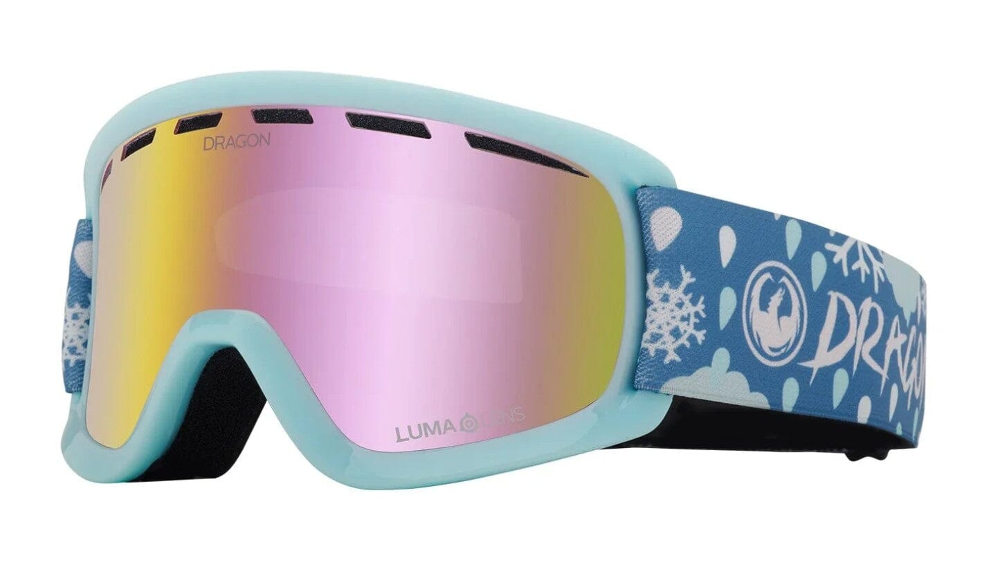 DRAGON Youth Lil D Snow Dance - Lumalens Pink Ion Snow Goggle Youth Snow Goggles Dragon 