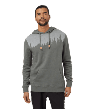 TENTREE Juniper Pullover Hoodie Mineral Heather/White Men's Pullover Hoodies Tentree 