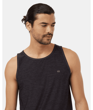 TENTREE Active Soft Knit Light Tank Top Meteorite Black/Obsidian Men's Tank Tops Tentree 