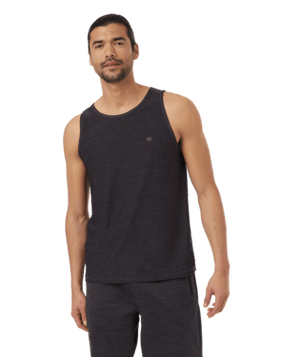 TENTREE Active Soft Knit Light Tank Top Meteorite Black/Obsidian Men's Tank Tops Tentree 