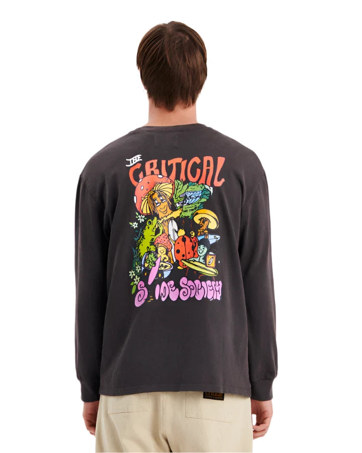 CRITICAL SLIDE Etiquette Long Sleeve T-Shirt Phantom Men's Long Sleeve T-Shirts The Critical Slide Society 