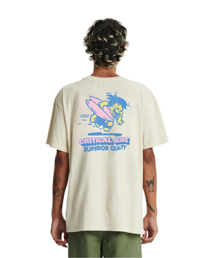 CRITICAL SLIDE Grom T-Shirt Bone Men's Short Sleeve T-Shirts The Critical Slide Society 